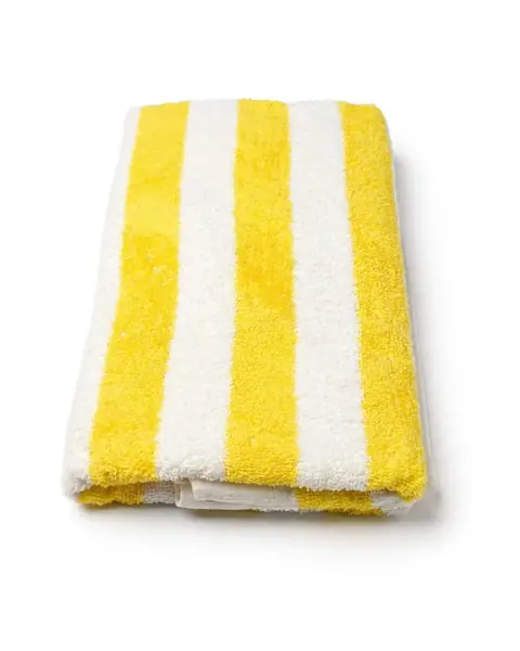 Handuk pantai garis kuning putih