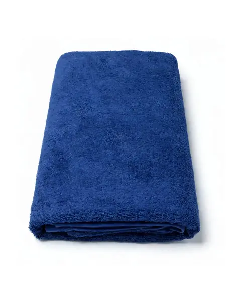 Handuk mandi biru tua