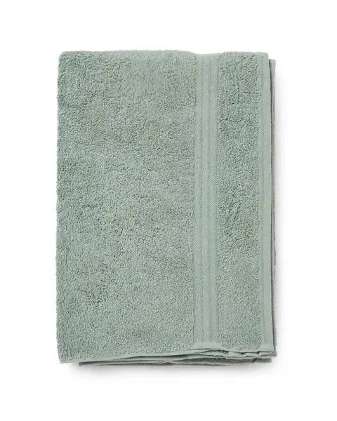 Handuk tangan sage dengan list tenun